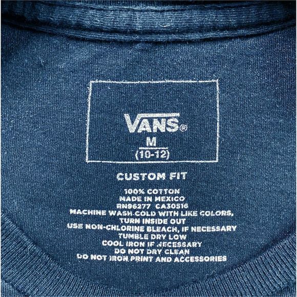 VANS Sunset Off The Wall Up-cycled Crew Neck Cropped Tee - Size XS - Picture 4 of 4